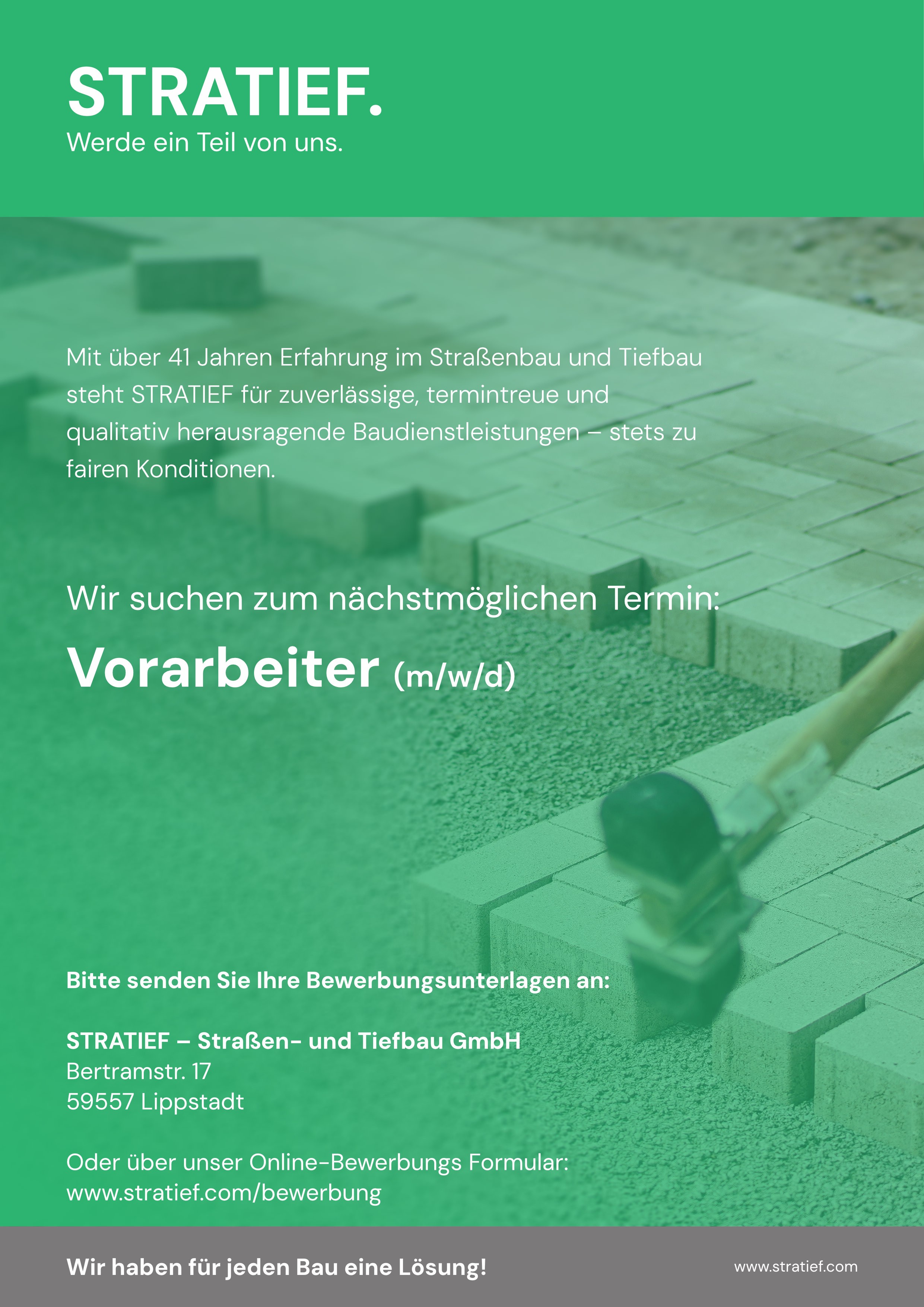 stellenangbot-vorarbeiter